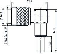 Telegärtner R-TNC-Winkelstecker 100023749