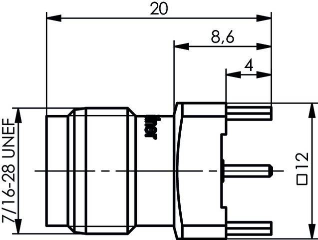 Telegärtner TNC-Buchse 50Ohm 100023791