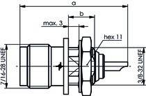 Telegärtner TNC-Einbaubuchse löt 50Ohm 100023801