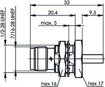 Telegärtner R-TNC Einbaubuchse 100023805