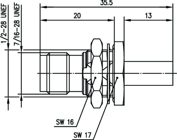 Telegärtner TNC Kabeleinb.buchse 100023823