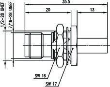 Telegärtner TNC Kabeleinb.buchse 100023823