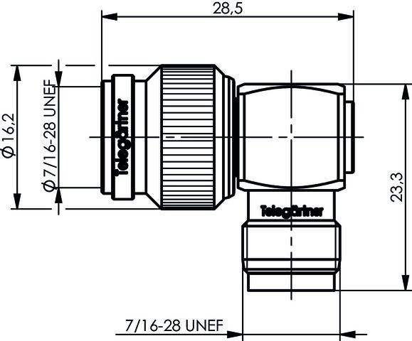 Telegärtner TNC-Winkelverbindungsstück 100023830