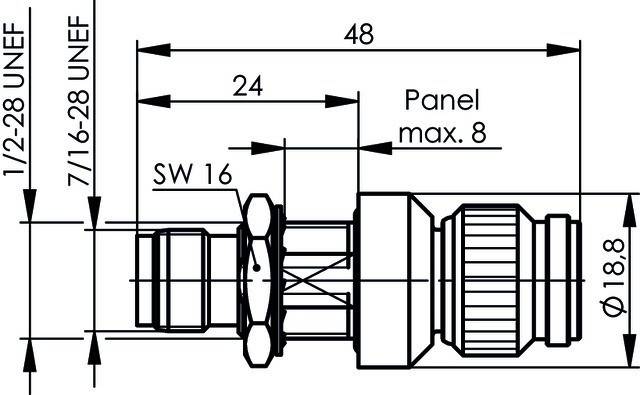 Telegärtner TNC-Überspannungsableiter 100023854