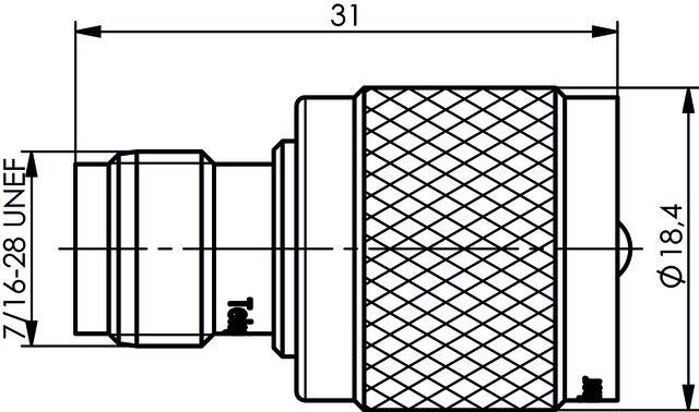 Telegärtner Adapter TNC-UHF (F-M) 100023858