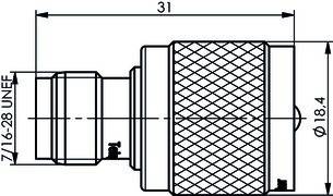 Telegärtner Adapter TNC-UHF (F-M) 100023858