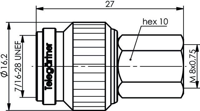 Telegärtner Adapter TNC-FME (M-M) 100023860