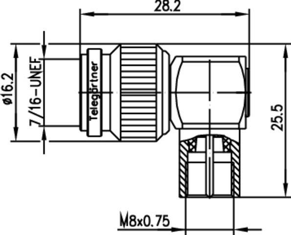 Telegärtner Winkeladapter TNC-FME 100023863
