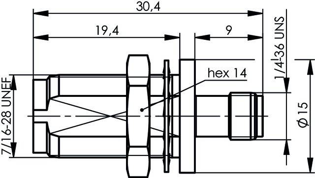 Telegärtner Adapter TNC-SMA (F-F) 100023868