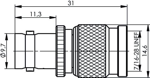 Telegärtner Adapter BNC auf TNC Bu-Sti 100023875