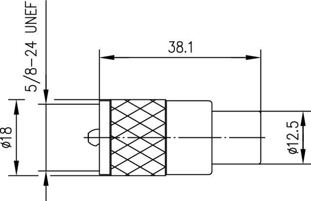 Telegärtner UHF-Kabelstecker PL259/9 100024332