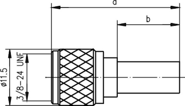 Telegärtner MiniUHF-Stecker cr/cr 100024356