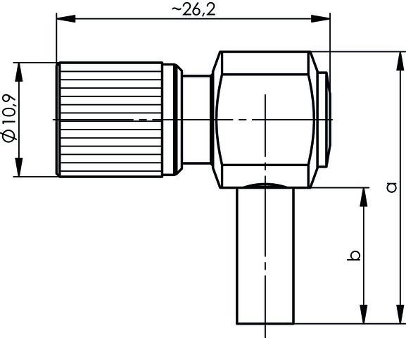 Telegärtner 1,6/5,6-Winkelstecker 100024375