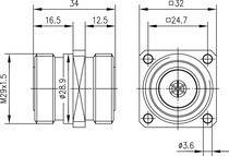 Telegärtner 7-16-Kupplung (F-F) 100024549