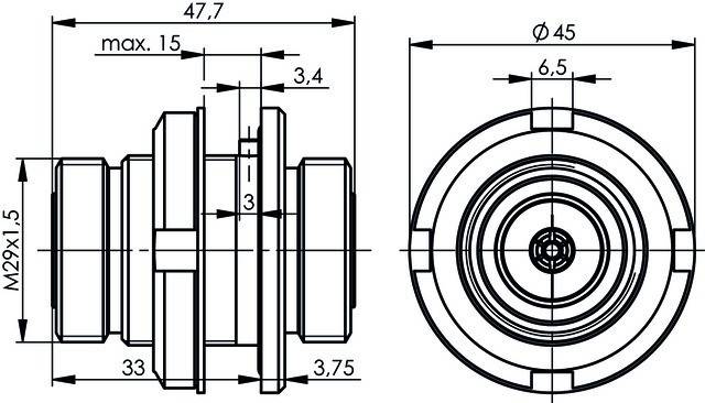 Telegärtner 7-16 Verbindungsstück 100024557