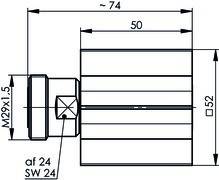 Telegärtner 7-16-Abschlusswiderstand 100024562