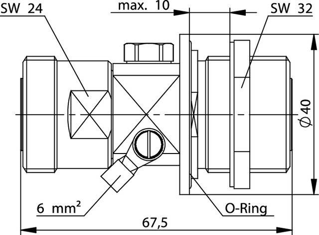 Telegärtner 7-16 ÜSS-Einbauableiter 100024578