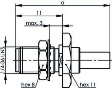 Telegärtner SMA-Kabeleinbaubuchse 100024668