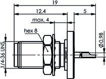 Telegärtner SMA-Einbaubuchse AU 50Ohm 100024670