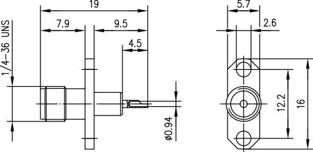 Telegärtner SMA-Einbaubuchse 100024679