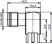 Telegärtner SMA-Winkelbuchse AU 100024683