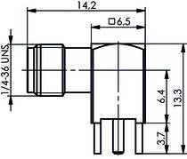 Telegärtner SMA-Winkelbuchse AU 100024683
