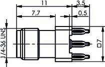 Telegärtner SMA-Buchse für LTP 50Ohm 100024690