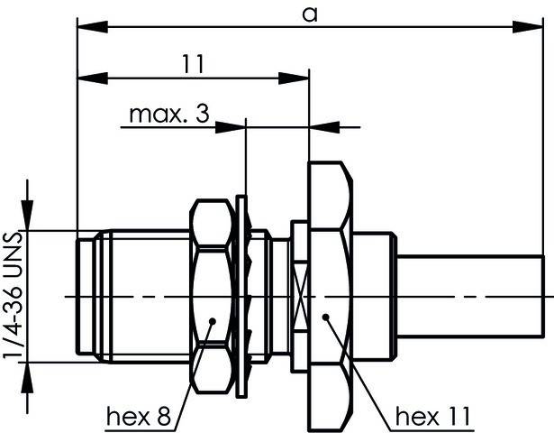 Telegärtner SMA-Kabeleinbaubuchse cr 100024688