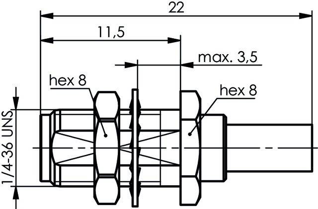 Telegärtner SMA-Kabeleinbaubuchse cr 100024706