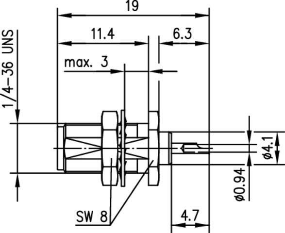 Telegärtner SMA-Einbaubuchse AU 50Ohm 100024715