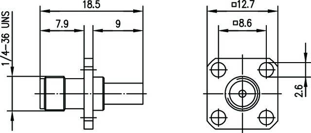 Telegärtner SMA-Einbaubuchse 100024721