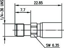 Telegärtner SMA-Kabelbuchse cr AU 100024724