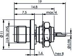 Telegärtner SMA-Einbaubuchse AU 50Ohm 100024725