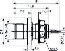Telegärtner SMA-Einbaubuchse AU 50Ohm 100024726