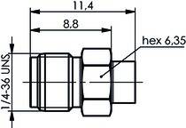 Telegärtner SMA-Kabelbuchse 50Ohm AU 100024730