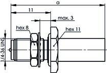 Telegärtner R-SMA-Einbaubuchse 100024760