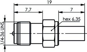 Telegärtner R-SMA-Kabelbuchse Reverse 100024761