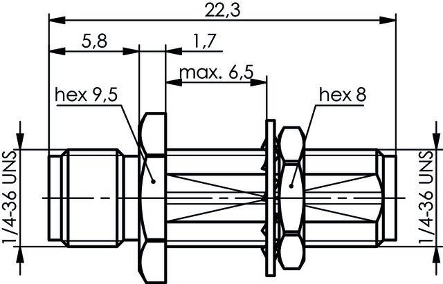 Telegärtner SMA-Einbaukupplung (F-F) 100024794