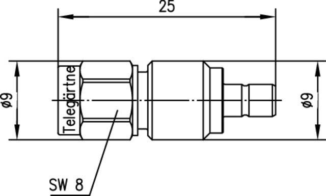 Telegärtner Adapter SMA-SMB (M-M) 100024806