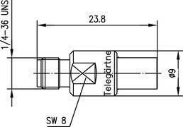 Telegärtner Adapter SMA-SMB (F-F) 100024808