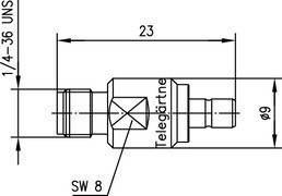 Telegärtner Adapter SMA-SMB f-m 100024809