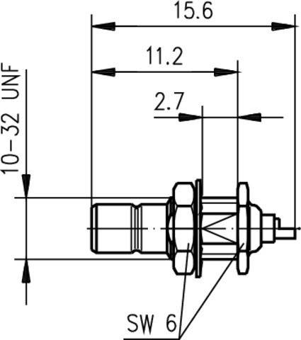 Telegärtner SMB-Einbaustecker AU 100024841