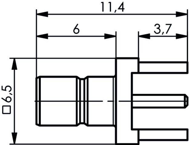 Telegärtner SMB-Anbaustecker AU 100024844