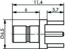 Telegärtner SMB-Anbaustecker AU 100024844