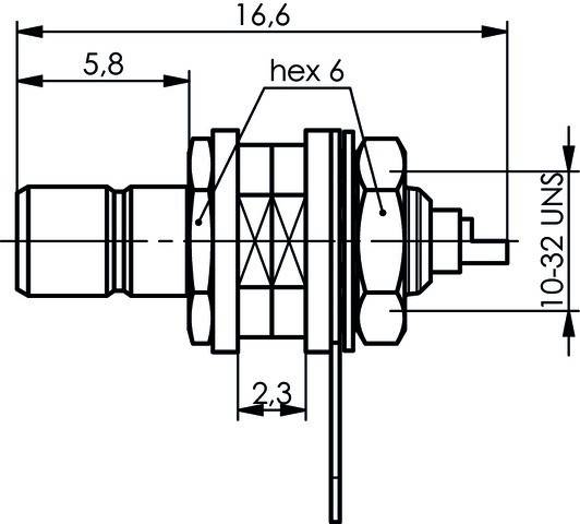 Telegärtner SMB-Einbaustecker AU 100024846