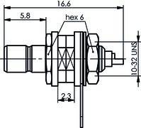 Telegärtner SMB-Einbaustecker AU 100024846