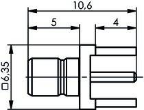 Telegärtner SMB-Anbaustecker AU 100024849