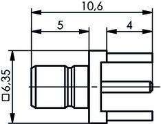 Telegärtner SMB-Anbaustecker AU 100024849