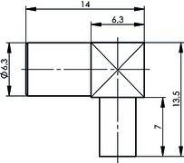 Telegärtner SMB-Kabelwinkelbuchse AU 100024875