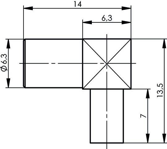 Telegärtner SMB-Kabelwinkelbuchse AU 100024875